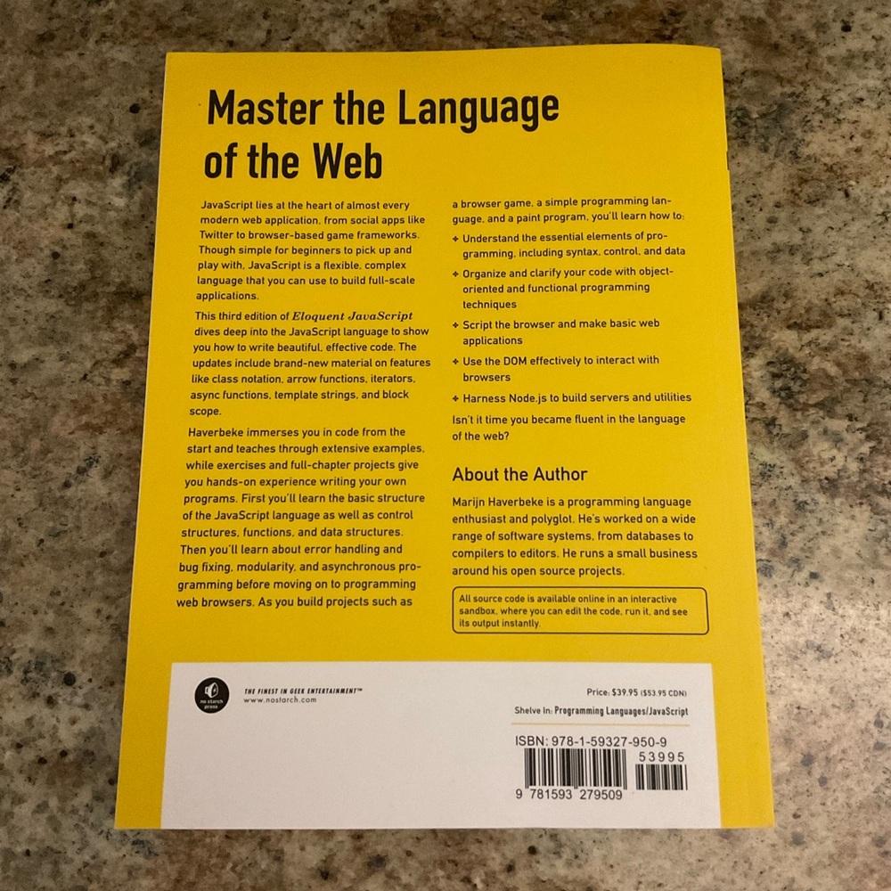 Eloquent JavaScript Third Edition Book Programming - Picture 2 of 4
